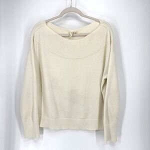 Moth Raspail Sweater Large Ivory‎ Boat Neck